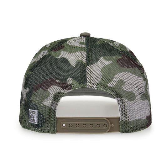 Camo Trucker Hat with embroidered GBC