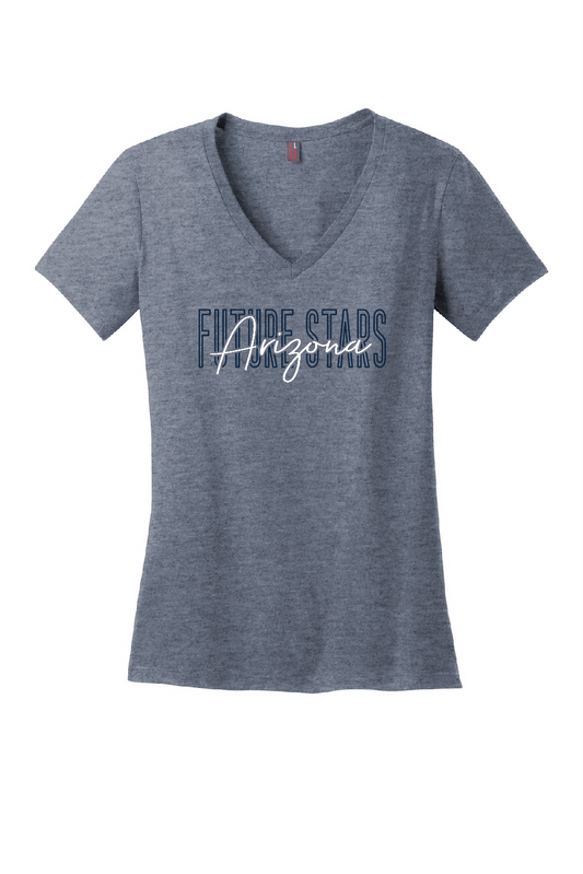 Women's Perfect Weight V-Neck — Cursive