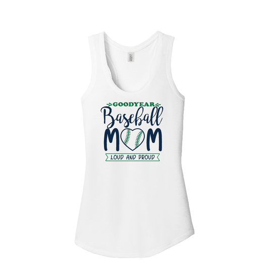 Women's Baseball Mom Racerback Tank Top